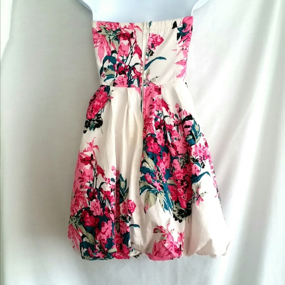 Rue21 Womens Sun Dress Small Strapless puff Skirt - Picture 4 of 7